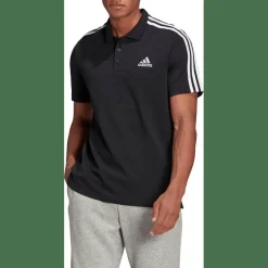 AEROREADY Essentials Piqué Embroidered Small Logo 3-Streifen Poloshirt Herren Poloshirt