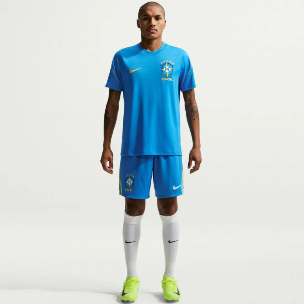 Brasilien 2026 Stadium Heim Dri-Fit Replica Herren Shorts