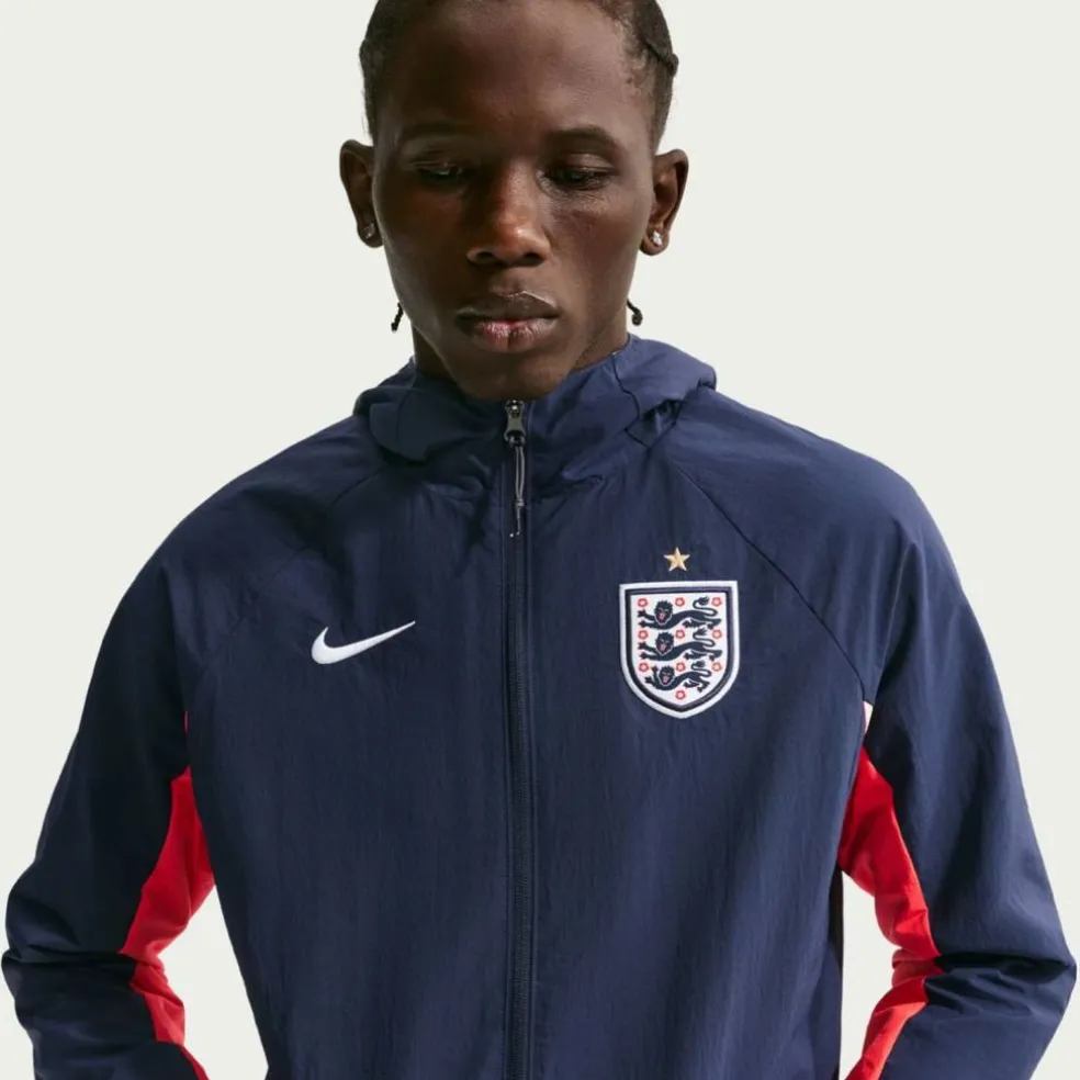 England AwayF Woven Herren Fußballjacke