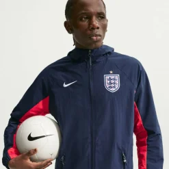 England AwayF Woven Herren Fußballjacke
