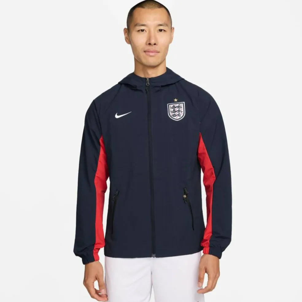 England AwayF Woven Herren Fußballjacke