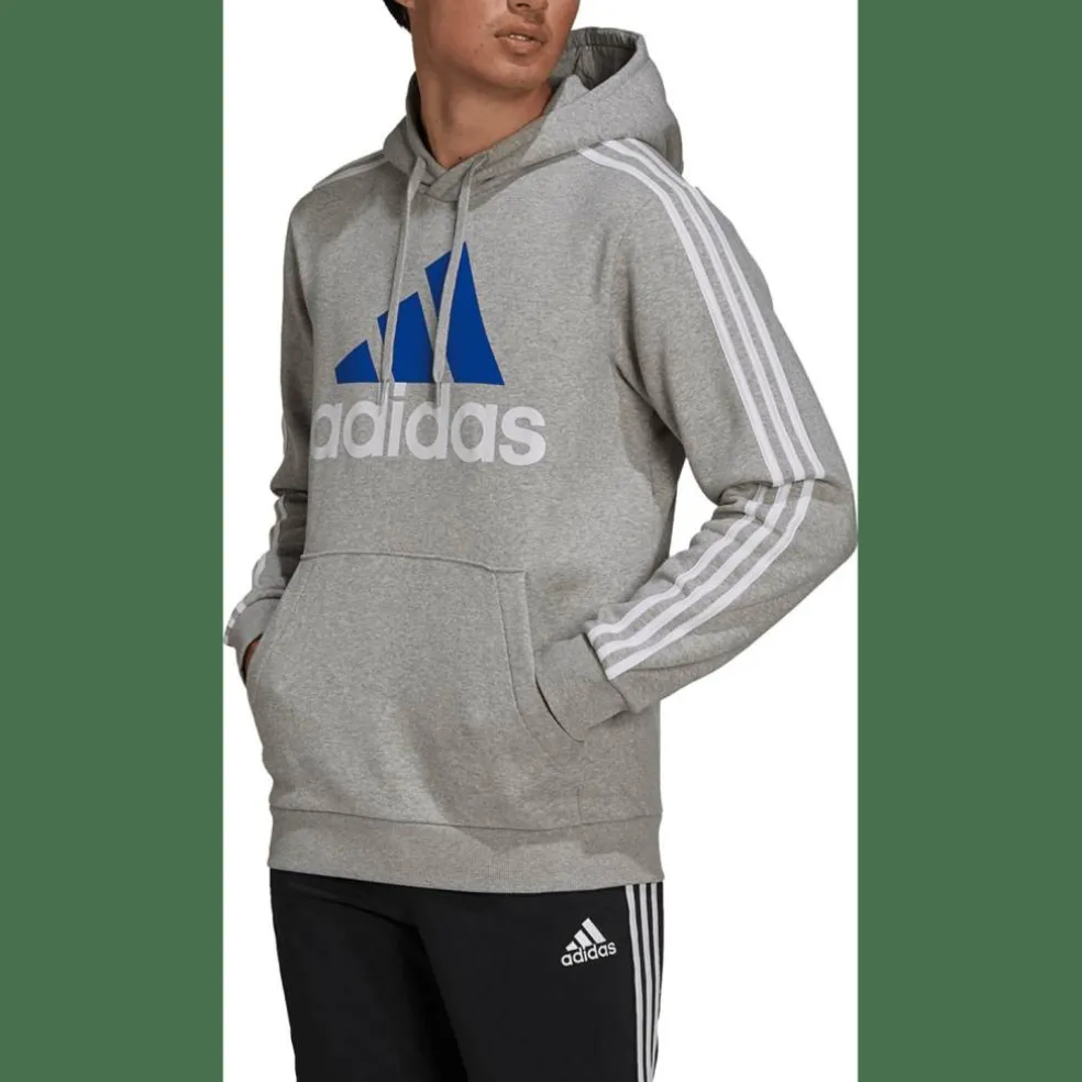 Essentials Fleece 3-Streifen Logo Hoodie Herren Kapuzensweater