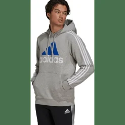Essentials Fleece 3-Streifen Logo Hoodie Herren Kapuzensweater