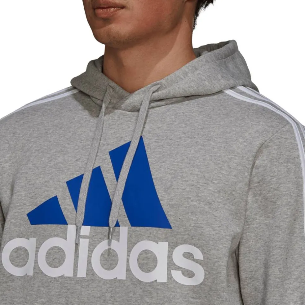 Essentials Fleece 3-Streifen Logo Hoodie Herren Kapuzensweater