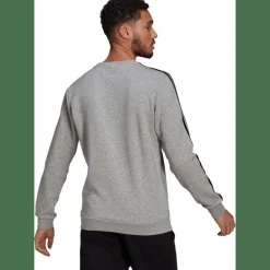 Essentials Fleece 3-Streifen Sweatshirt Herren Sweatshirt