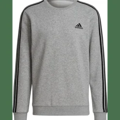 Essentials Fleece 3-Streifen Sweatshirt Herren Sweatshirt