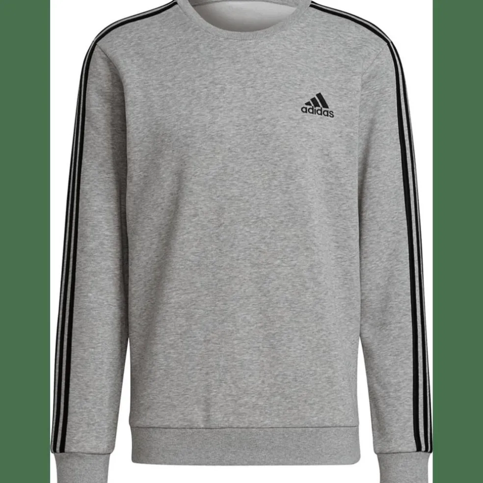 Essentials Fleece 3-Streifen Sweatshirt Herren Sweatshirt