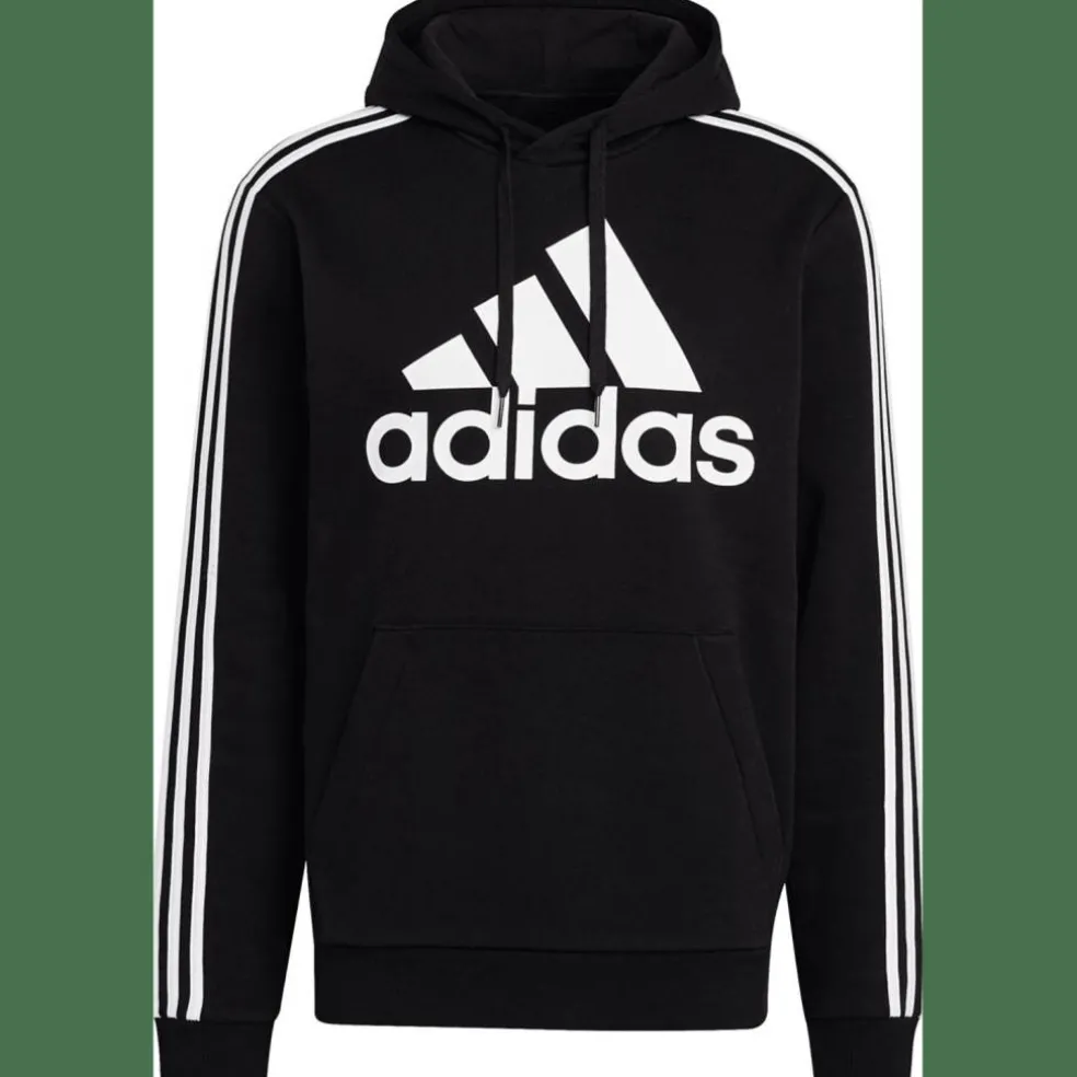 Essentials Fleece 3-Streifen Logo Hoodie Herren Kapuzensweater
