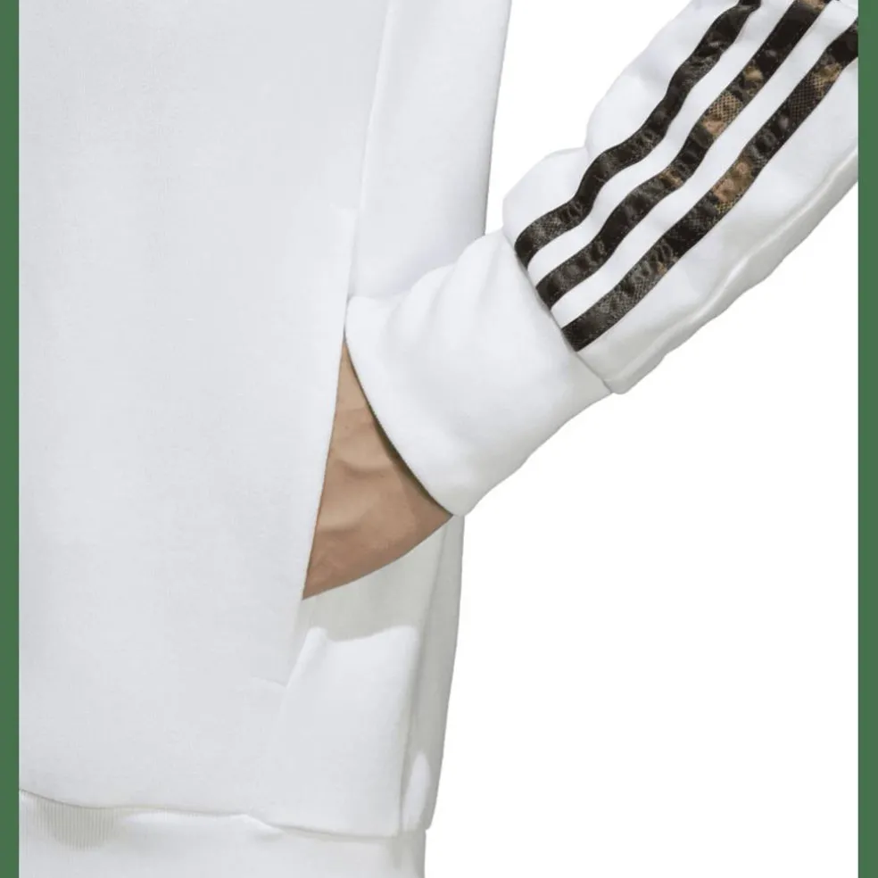 Essentials French Terry 3-Streifen Kapuzenjacke Herren Kapuzensweater