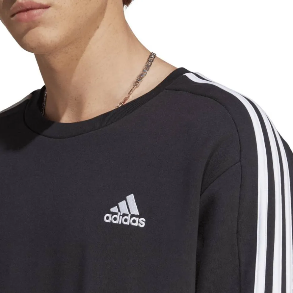 Essentials French Terry 3-Streifen Sweatshirt Herren Sweatshirt