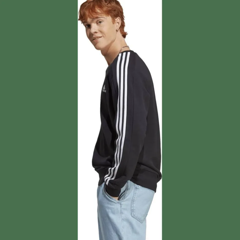 Essentials French Terry 3-Streifen Sweatshirt Herren Sweatshirt