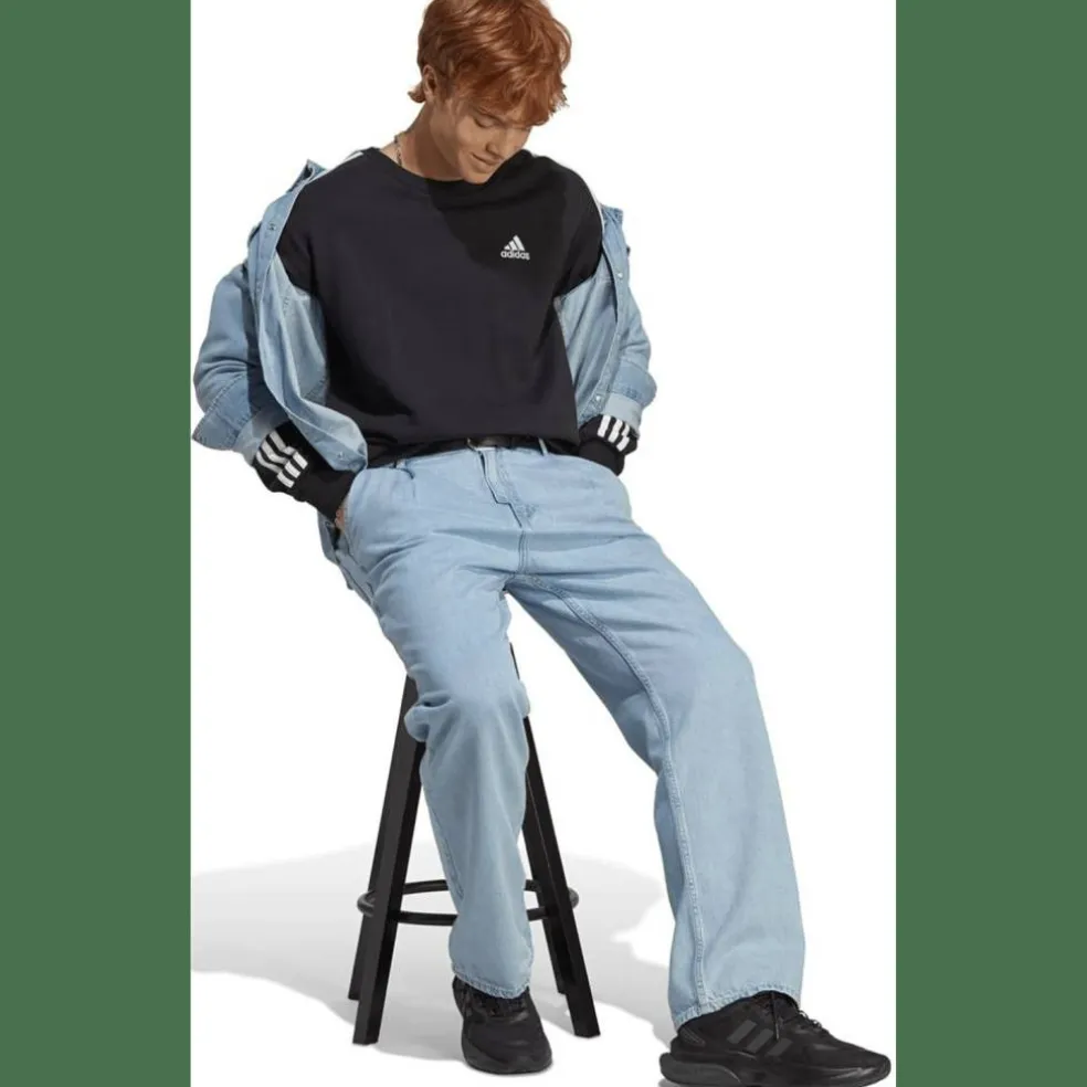 Essentials French Terry 3-Streifen Sweatshirt Herren Sweatshirt