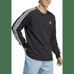 Essentials French Terry 3-Streifen Sweatshirt Herren Sweatshirt