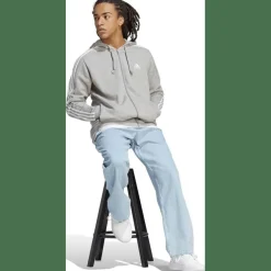 Essentials French Terry 3-Streifen Kapuzensweater Herren Kapuzensweater