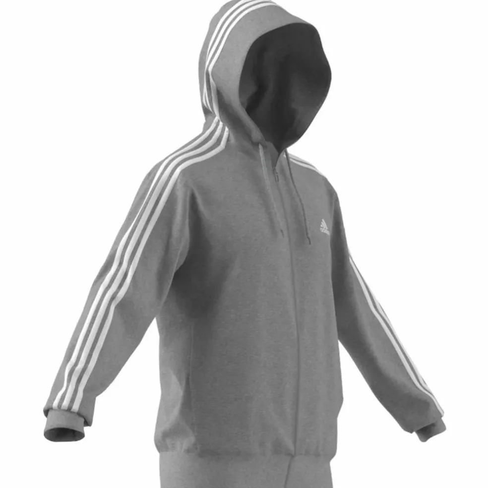 Essentials French Terry 3-Streifen Kapuzensweater Herren Kapuzensweater