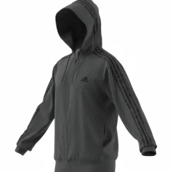 Essentials French Terry 3-Streifen Kapuzensweater Herren Kapuzensweater