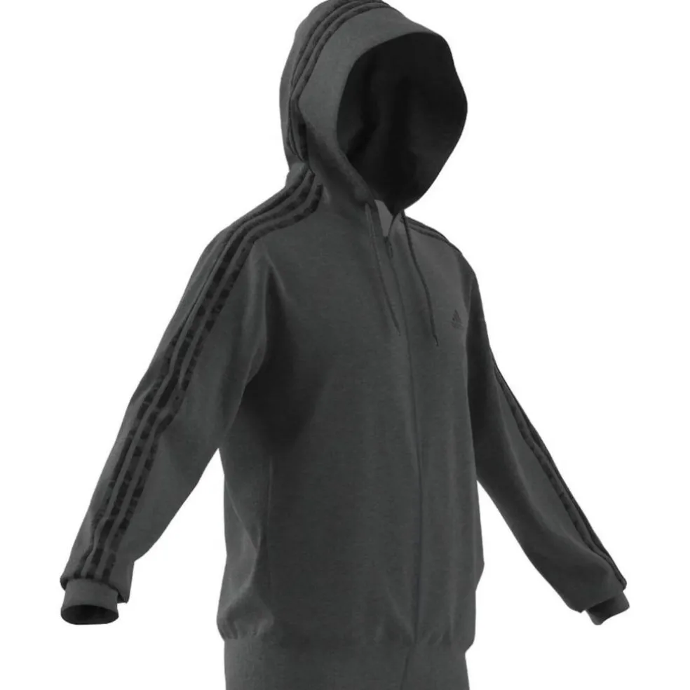 Essentials French Terry 3-Streifen Kapuzensweater Herren Kapuzensweater