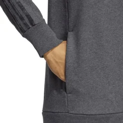 Essentials French Terry 3-Streifen Kapuzensweater Herren Kapuzensweater