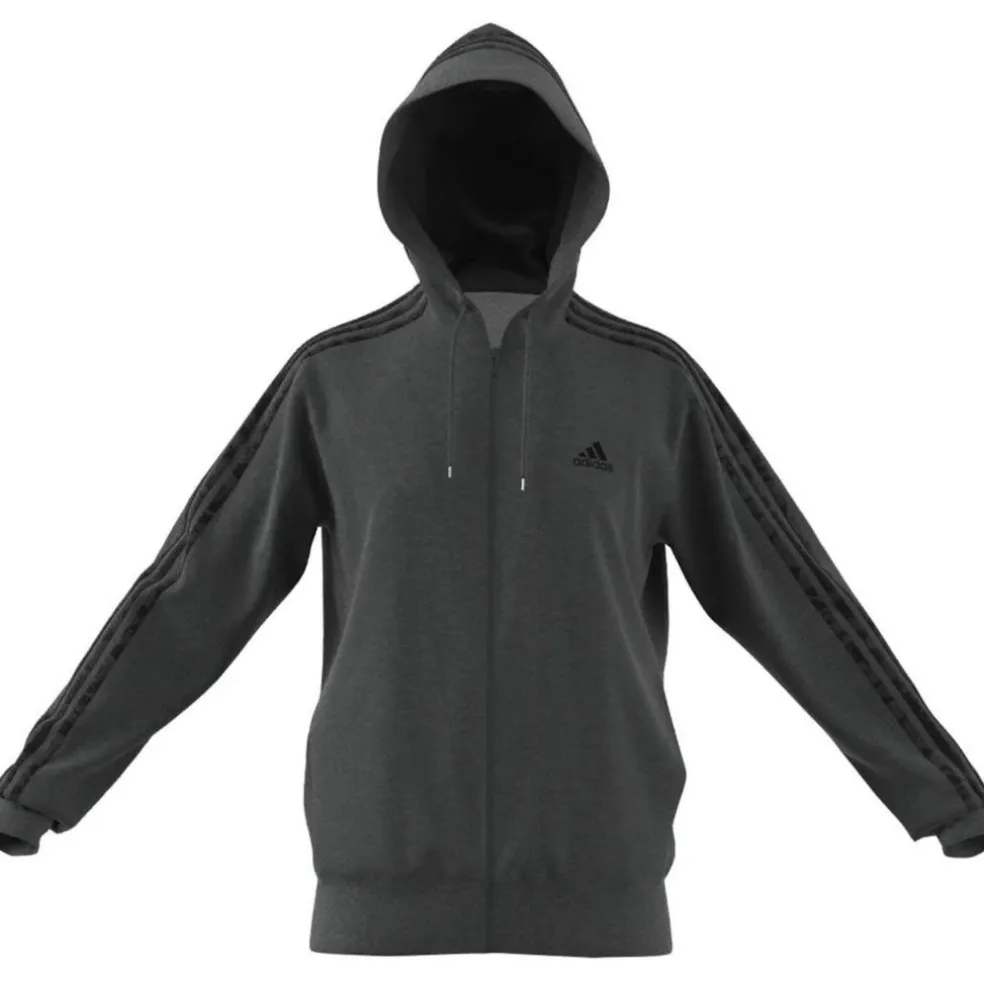 Essentials French Terry 3-Streifen Kapuzensweater Herren Kapuzensweater