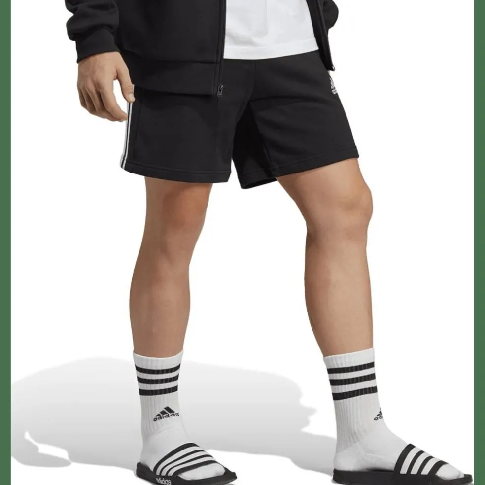 Essentials French Terry 3-Streifen Herren Shorts