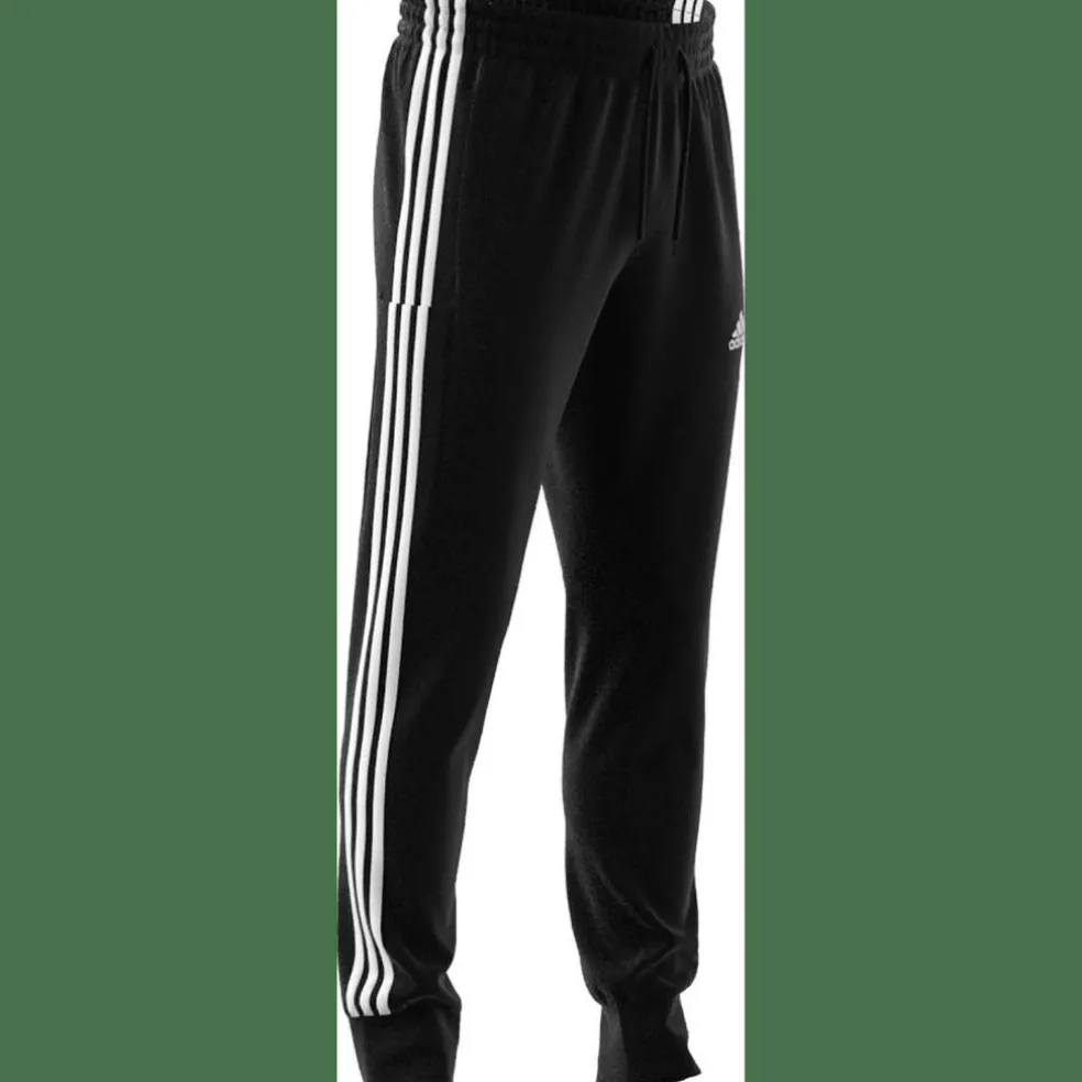 Essentials French Terry Tapered Cuff 3-Streifen Herren Hose