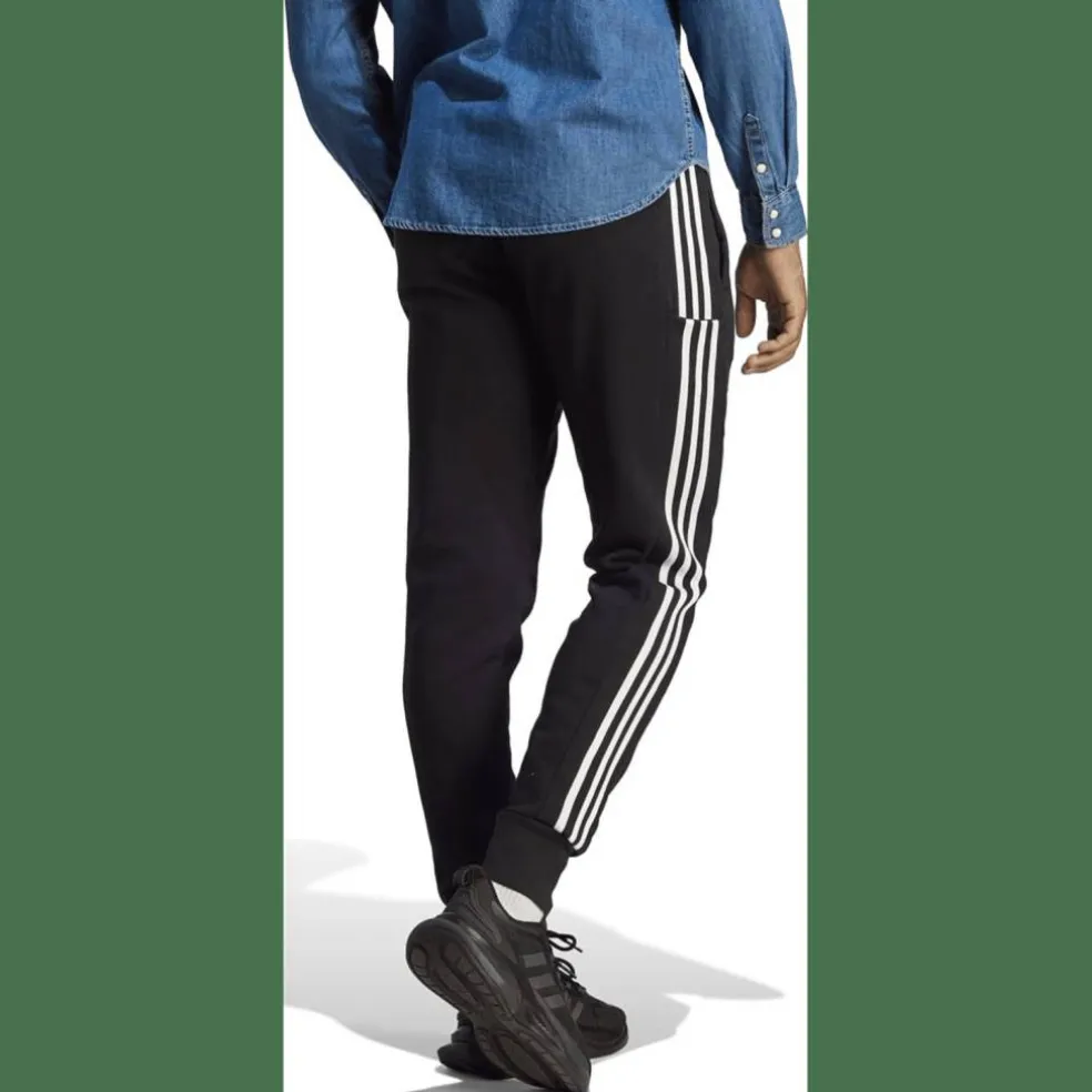 Essentials French Terry Tapered Cuff 3-Streifen Herren Hose