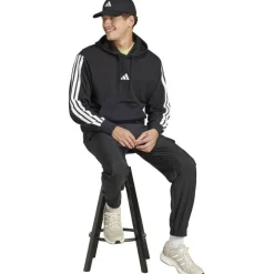 Essentials 3-Streifen French Terry Herren Kapuzensweater