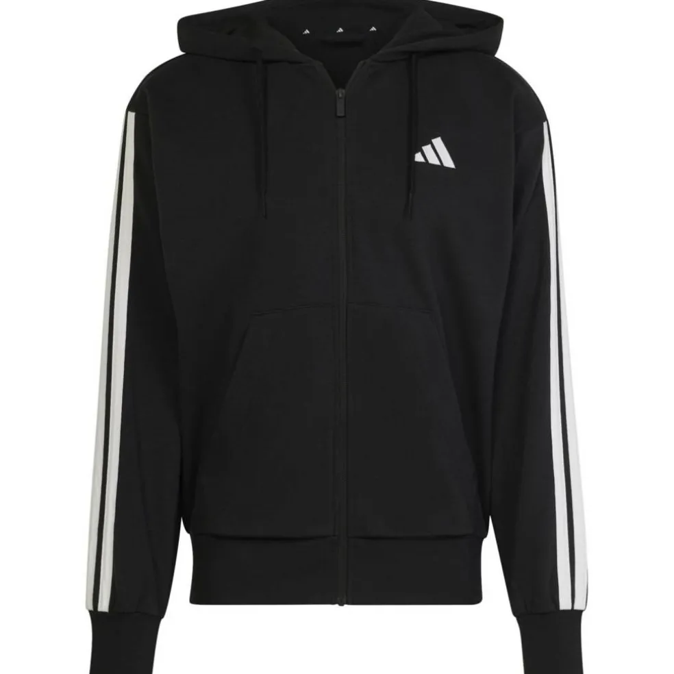 Essentials 3-Streifen French Terry Herren Kapuzensweater