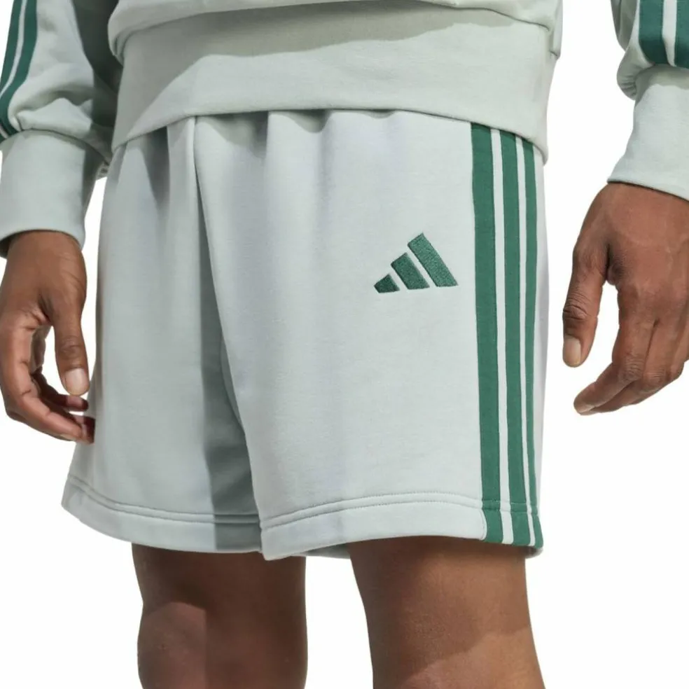 Essentials 3-Streifen French Terry Herren Shorts