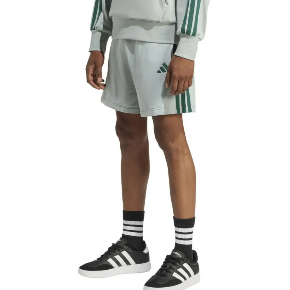 Essentials 3-Streifen French Terry Herren Shorts