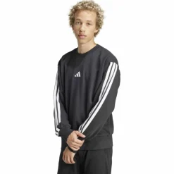 Essentials 3-Streifen French Terry Herren Sweatshirt