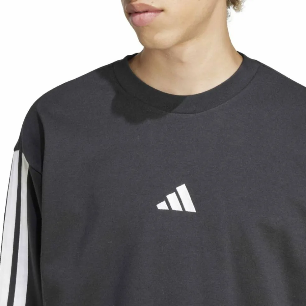 Essentials 3-Streifen French Terry Herren Sweatshirt