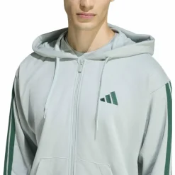 Essentials 3-Streifen French Terry Herren Kapuzensweater