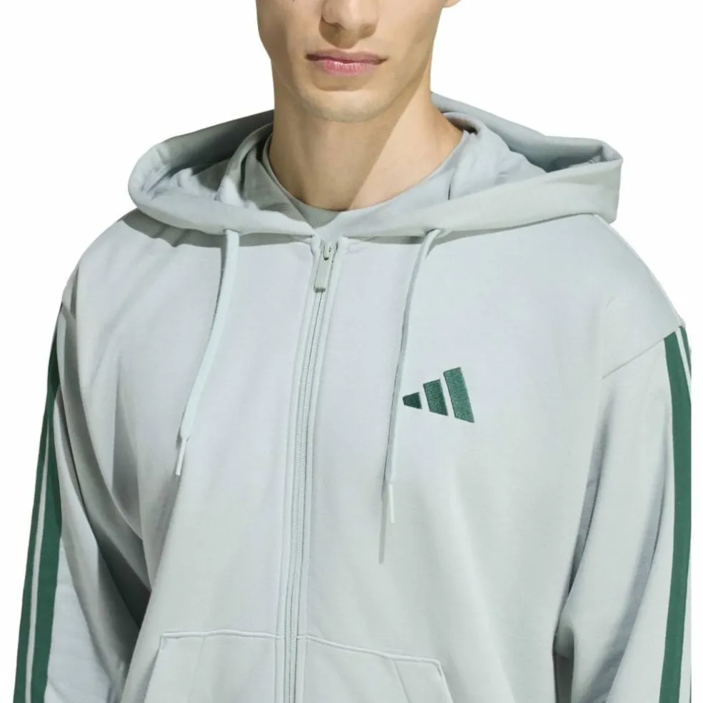 Essentials 3-Streifen French Terry Herren Kapuzensweater