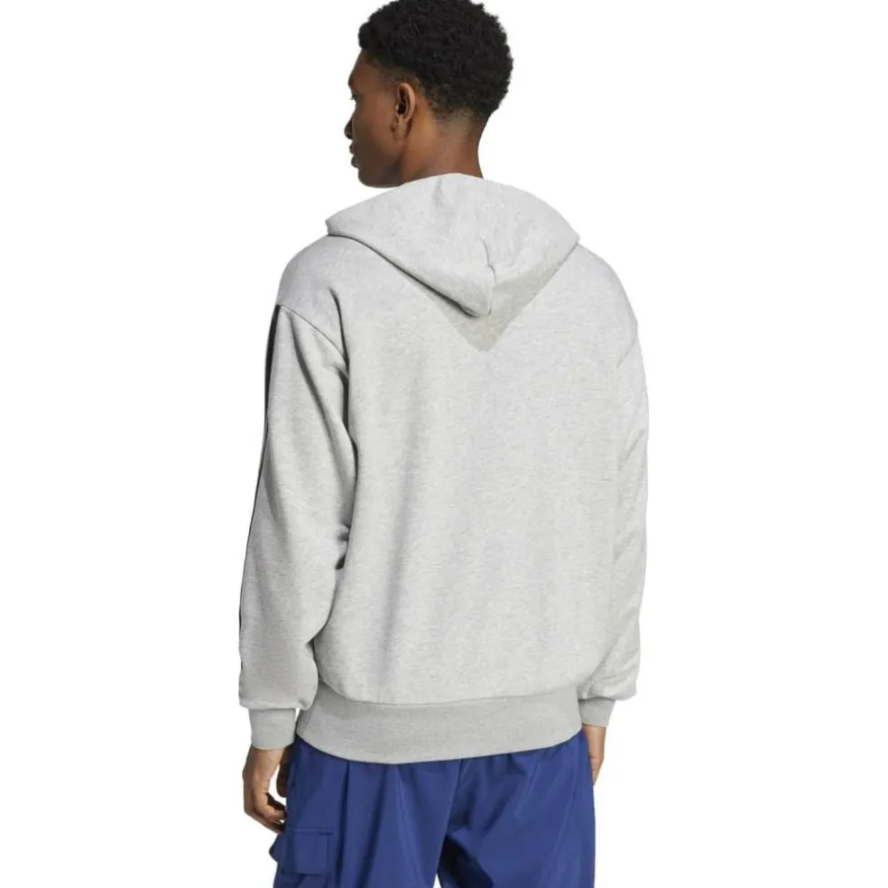 Essentials 3-Streifen French Terry Herren Kapuzensweater