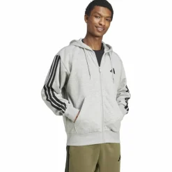 Essentials 3-Streifen Herren Kapuzensweater
