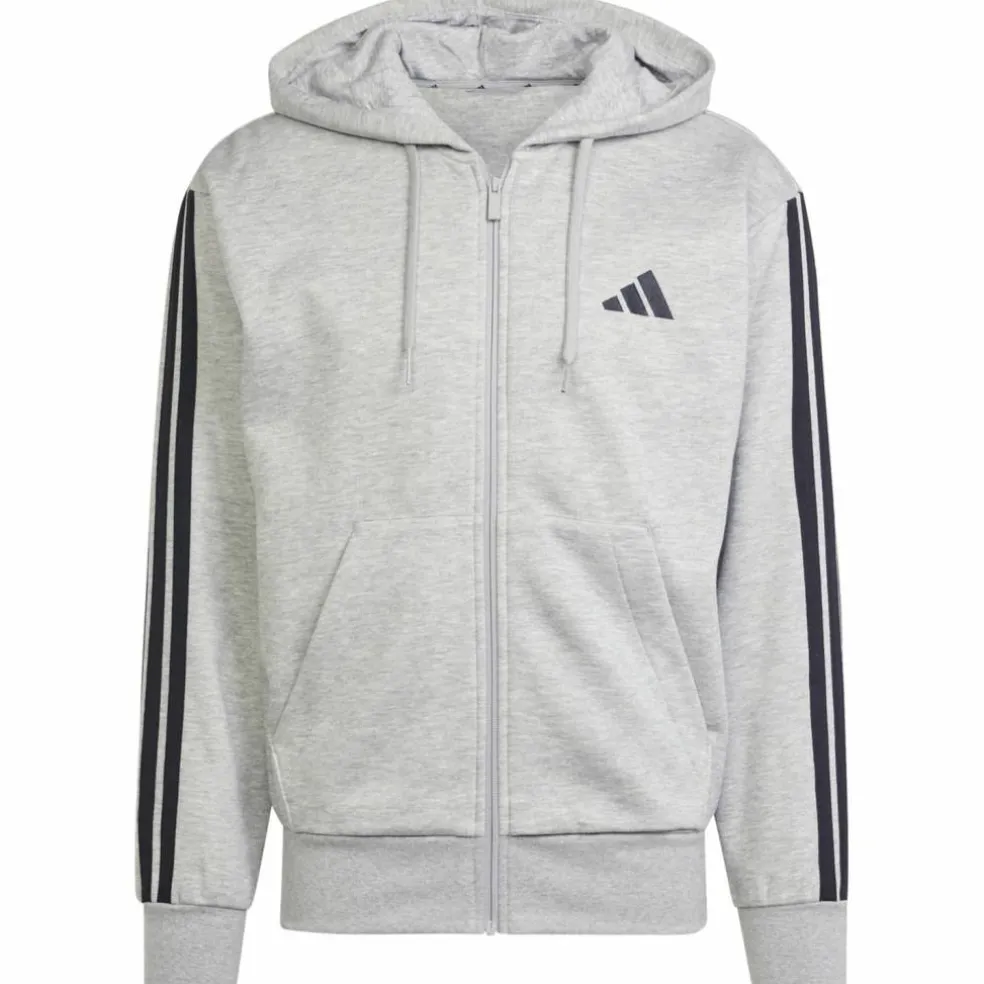 Essentials 3-Streifen Herren Kapuzensweater