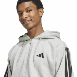 Essentials 3-Streifen Herren Kapuzensweater