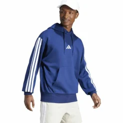 Essentials 3-Streifen Herren Kapuzensweater