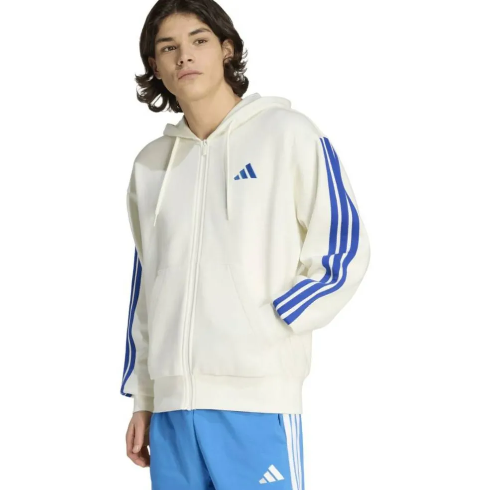 Essentials 3-Streifen Herren Kapuzensweater