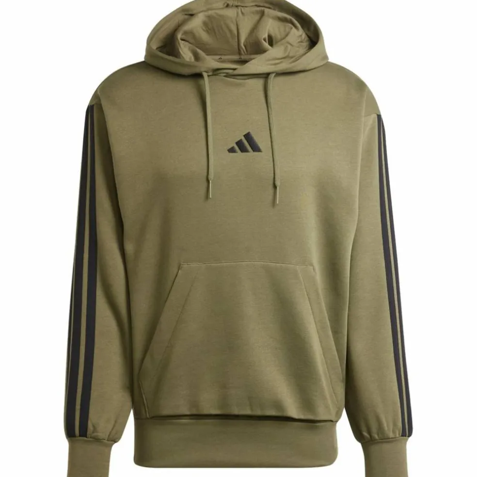 Essentials 3-Streifen Herren Kapuzensweater