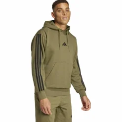 Essentials 3-Streifen Herren Kapuzensweater