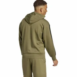 Essentials 3-Streifen Herren Kapuzensweater