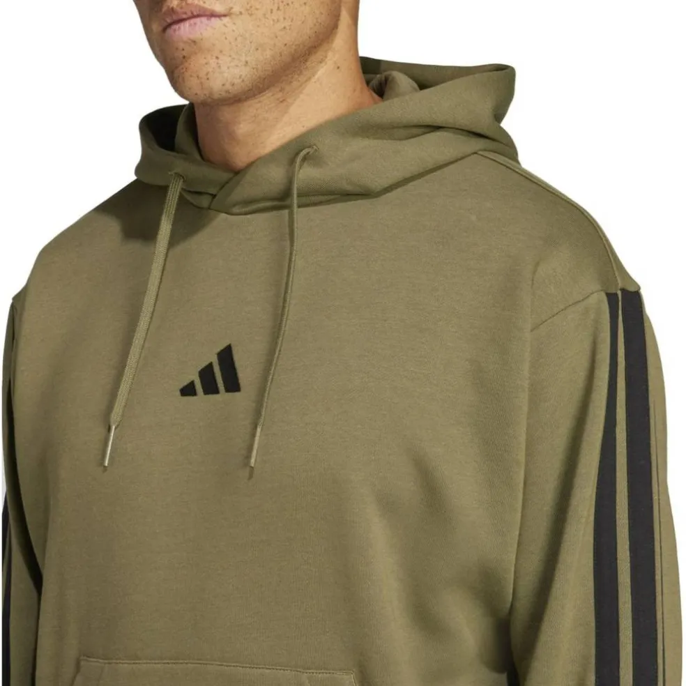 Essentials 3-Streifen Herren Kapuzensweater