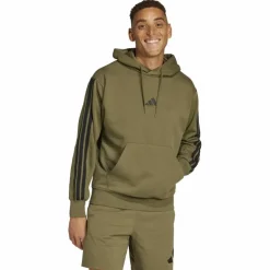 Essentials 3-Streifen Herren Kapuzensweater