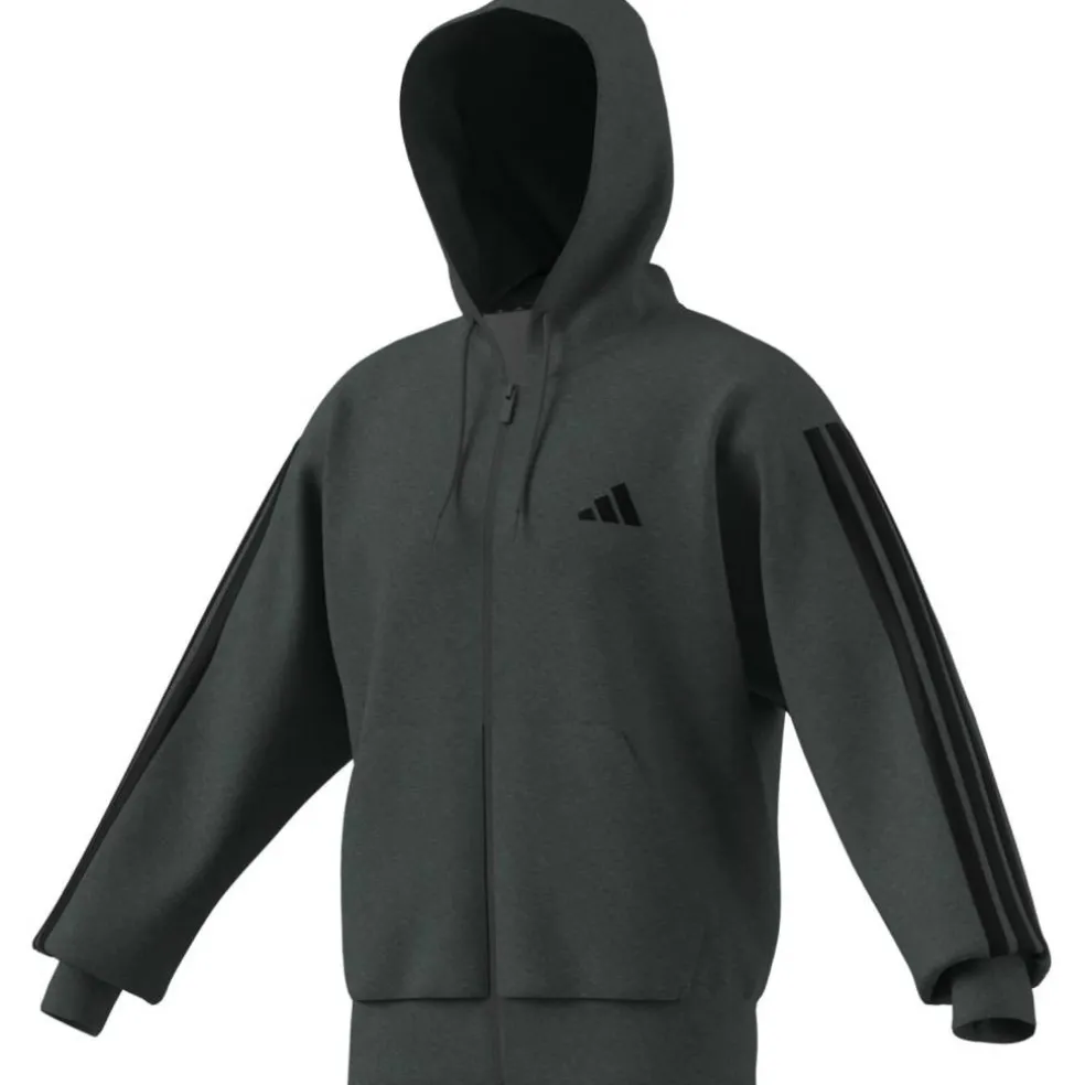 Essentials 3-Streifen Herren Kapuzensweater