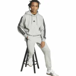 Essentials 3-Streifen Herren Kapuzensweater