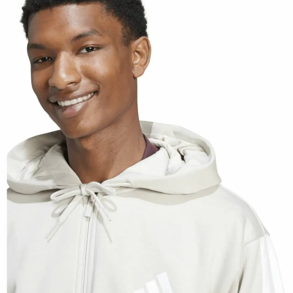 Essentials 3-Streifen Herren Kapuzensweater