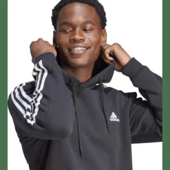 Essentials 3-Streifen Hoodie Herren Kapuzensweater