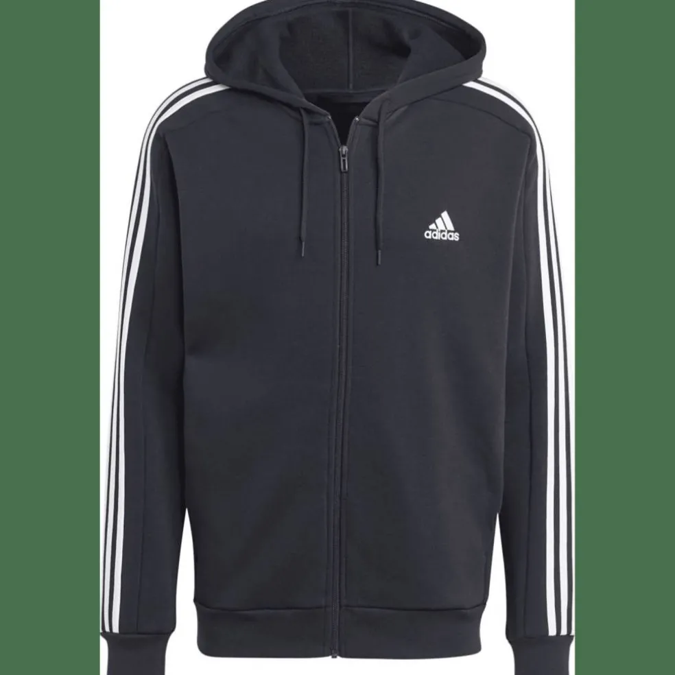 Essentials 3-Streifen Kapuzenjacke Herren Kapuzensweater